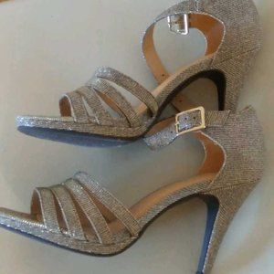 Strappy Pewter Sandals